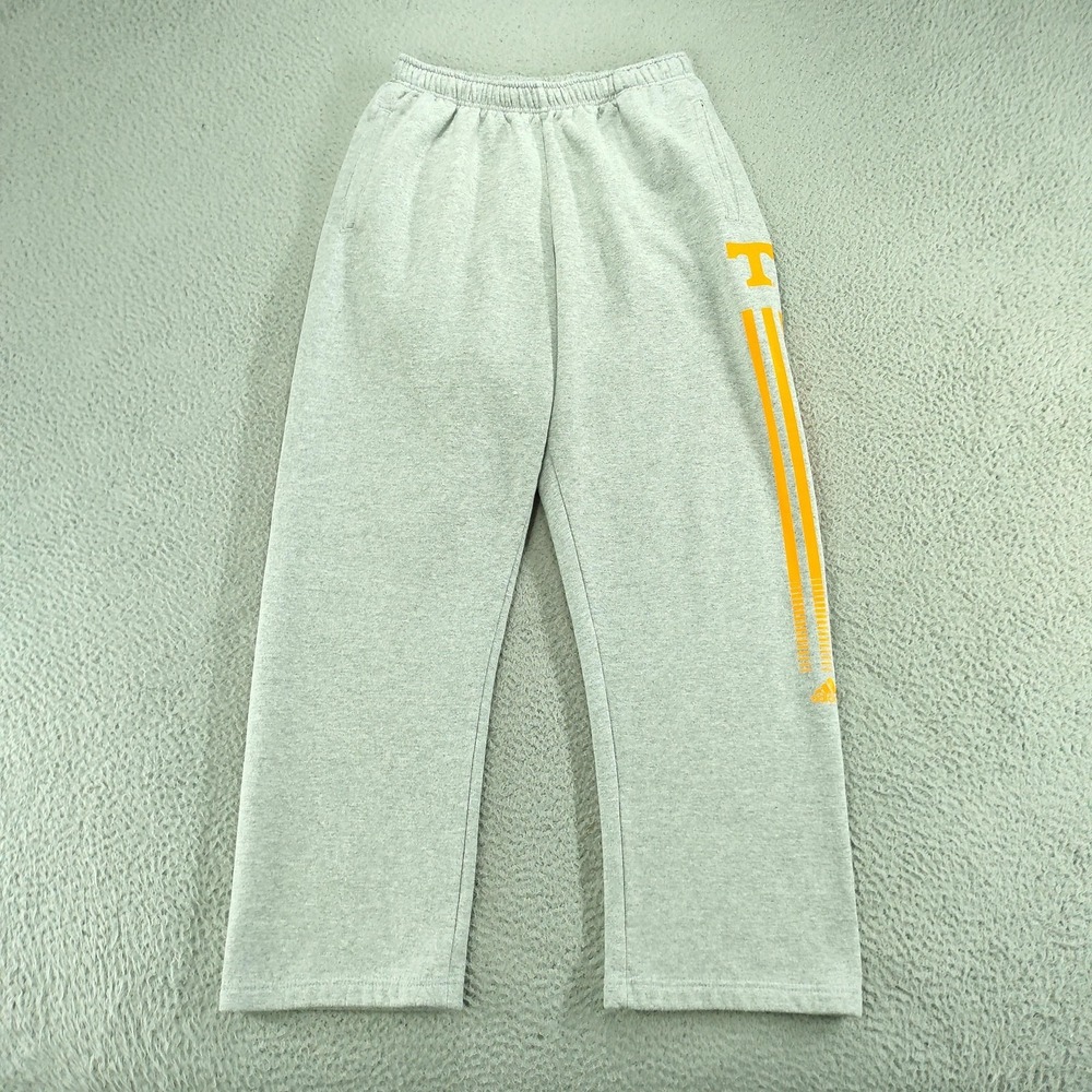 Vintage Adidas Tennessee Volunteers Sweat Pants Men Large Gray Fleece Sweatpant